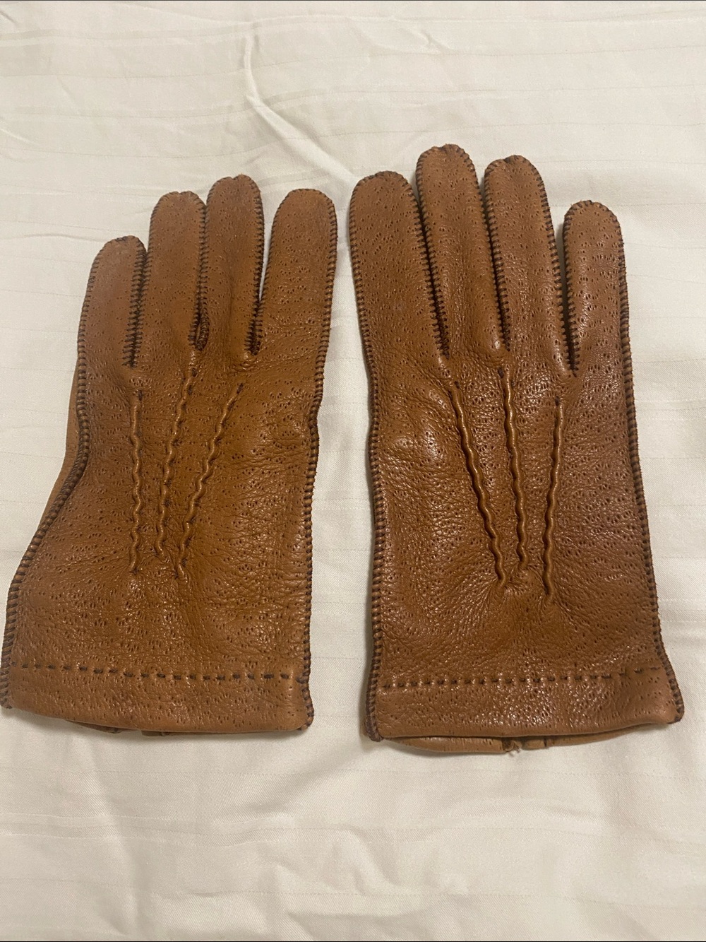 Men's Leather Gloves - Brown